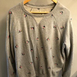 Lucky Brand Allover Embroidered Sweatshirt